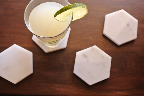Find out how to make your own coasters on the Burritos and Bubbly blog